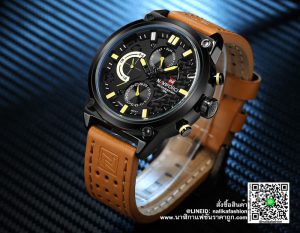 นาฬิกา Naviforce NF9068 สายหนัง แนวสปอร์ต สีน้ำตาลรุ่นขายดี 100% ส่งฟรี มีบริการเก็บเงินปลายทาง
