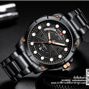 นาฬิกา Naviforce NF9152 สีดำ-พิ้งโกล สายสแตนเลส รุ่นใหม่ล่าสุด ของแท้ ส่งฟรี มีบริการเก็บเงินปลายทาง