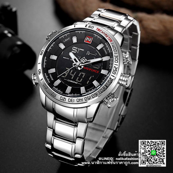นาฬิกา Naviforce NF9093 สายสแตนเลส ของแท้ 100%