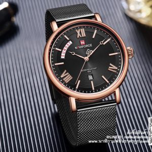 นาฬิกา Naviforce NF3006 สายสแตนเลสผู้ชาย รุ่นพิเศษ สีดำสุดเท่ ของแท้ 100%