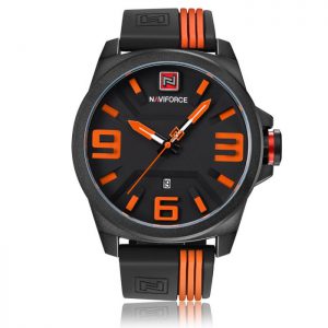 นาฬิกา Naviforce NF9098 สายซีลีโคน สีดำ-ส้ม สวยม๊าก ของแท้ พร้อมกล่อง รับประกัน 1 ปี ส่งฟรี มีบริการเก็บเงินปลายทาง