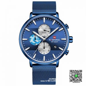 นาฬิกา Naviforce NF 9169 แนวดูดี สีน้ำเงิน รุ่นใหม่ล่าสุด พร้อมกล่อง รับประกัน 1 ปี