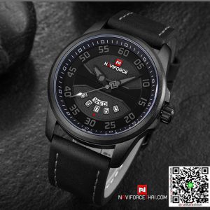 นาฬิกา Naviforce NF 9124 เท่ห์มาก เข้มสุดๆ สีดำ สายหนัง ของเเท้ พร้อมกล่อง รับประกัน 1 ปี ส่งฟรี มีบริการเก็บเงินปลายทาง