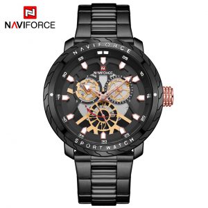 นาฬิกา Naviforce NF 9158 สีดำ เท่ห์มากๆ เรือนสวย