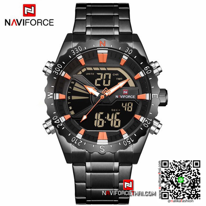 นาฬิกา Naviforce NF 9136S โคตรเท่ห์ สีดำ สายหนัง ของเเท้ พร้อมกล่อง รับประกัน 1 ปี ส่งฟรี มีบริการเก็บเงินปลายทาง