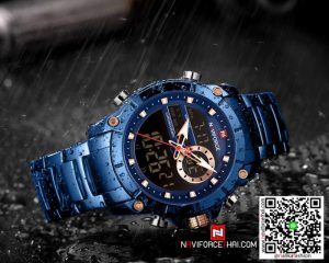 นาฬิกา Naviforce NF 9163 สายสแตนเลส สีน้ำเงิน รุ่นใหม่ สุดเท่ห์ มีบริการเก็บเงินปลายทาง